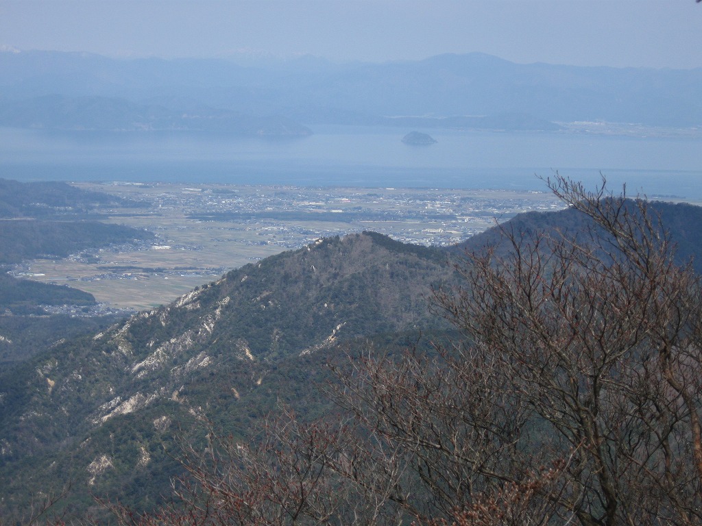 カラ岳手前からの琵琶湖