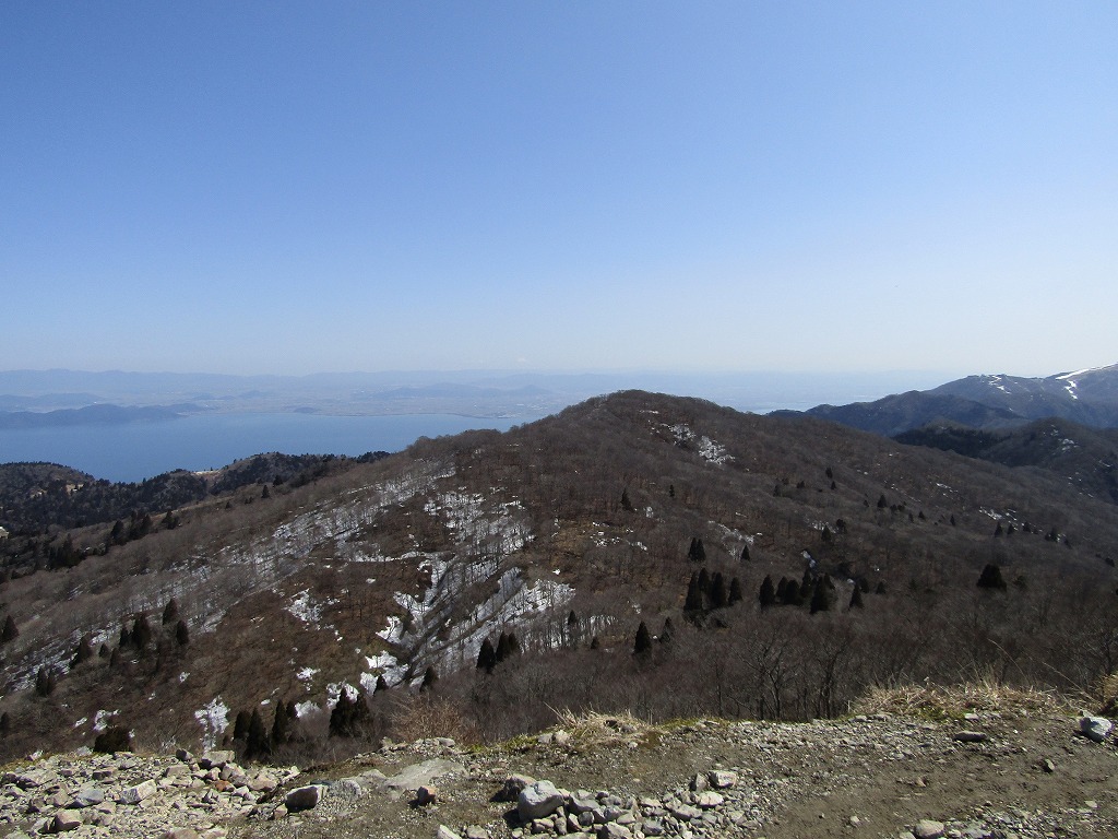 武奈ヶ岳山頂からコヤマノ岳