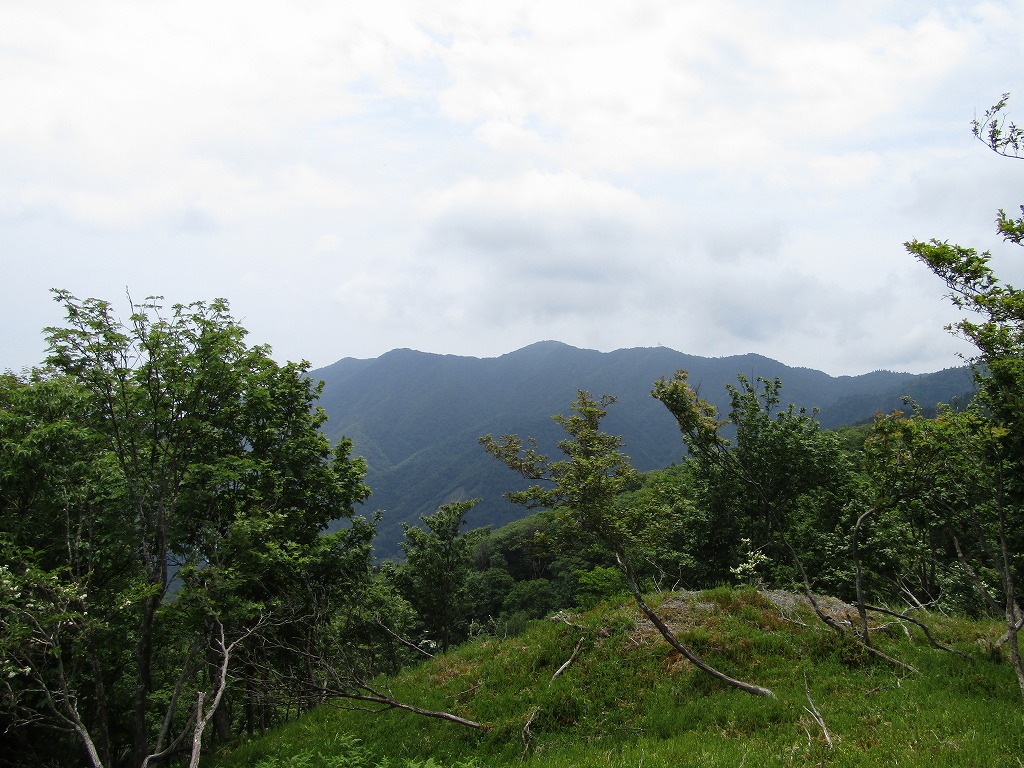 ササ峠付近からヤケ岳～カラ岳