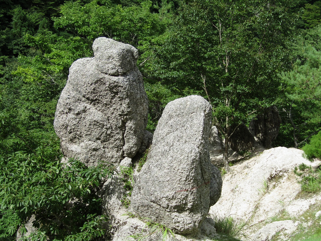 神爾谷の岩